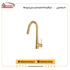 شیر آشپزخانه شاوری شودر مدل ایتن طلا