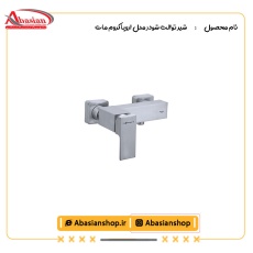 شیر توالت شودر مدل اروپا کروم مات
